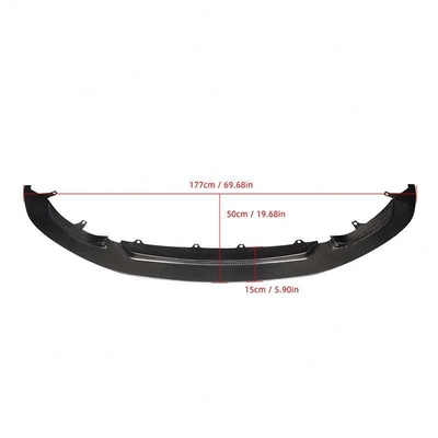 100% testado GT4 estilo carbono seco front bumper lip para BMW F80 M3 F82 F83 M4 CS GTS