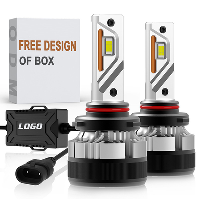 OEM 7035 CSP LED G12W H1 H7 H11 H13 9005 9006 9007 H4 9012 lâmpada de farol 30000LM com ventilador