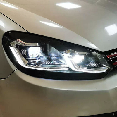 VW Golf 6 Farol LED Lâmpada de sinal DRL HID Bi Xenon Acessórios para automóveis para 2008-2012