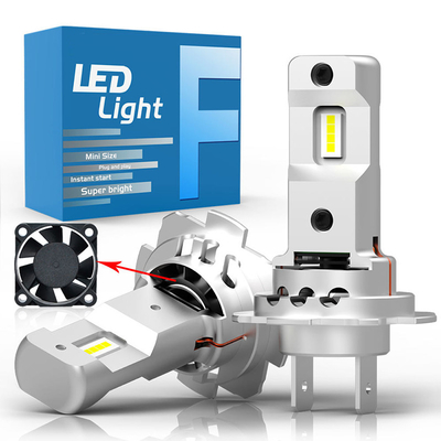 lâmpadas de farol LED de alta potência para carros vida útil 50000 horas temperatura de cor 6000K