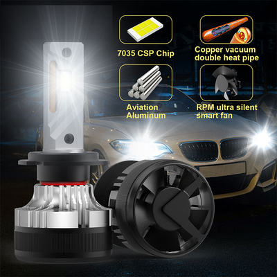 Experimente a potência de 180W 30000Lm Led H4 Super Bright Car Light Bulbs para todos os carros