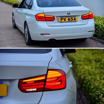 Luz traseira LED de 36w Para BMW 3 F30 F35 Com sinal de virada de streamers e compatibilidade com carros