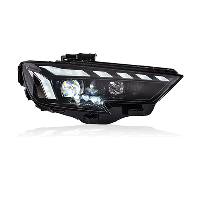 2017-2020 Audi A3 conjunto de faróis com lente LED modificada água corrente e sinal de virada