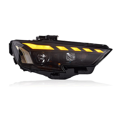 2017-2020 Audi A3 conjunto de faróis com lente LED modificada água corrente e sinal de virada