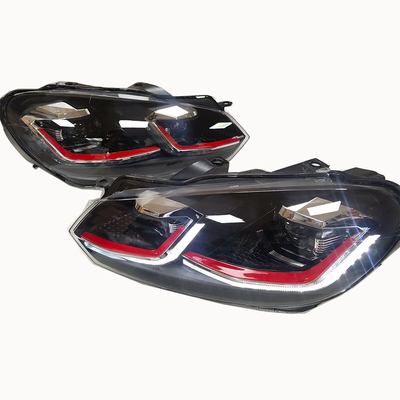 Ano 2009-2013 Golf 6 Faróis VW VI ajustados com Halogênio para Xenônio / personalização LED