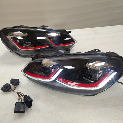 Ano 2009-2013 Golf 6 Faróis VW VI ajustados com Halogênio para Xenônio / personalização LED