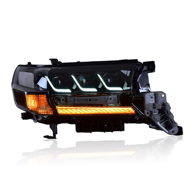 Toyota Land Cruiser 16-20 Luzes de dia LED com sinais de virada de água corrente