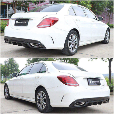 Atualize o seu Mercedes Benz W205 C250 Sport com o Difusor de Lip do Para-choque traseiro de fibra de carbono