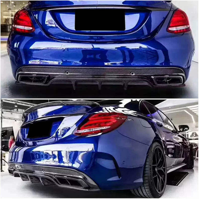 Atualize o seu Mercedes Benz W205 C250 Sport com o Difusor de Lip do Para-choque traseiro de fibra de carbono
