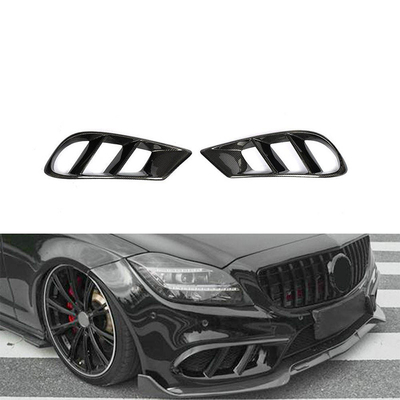 Fibra de carbono Frente tampão de ventilação de ar Cover Trim Para Mercedes Benz CLS W218 esporte 2014-2017