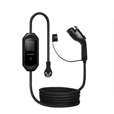 16A Carregador de VE portátil Tipo 1 Estação de carregamento com indicador LED vermelho e cabo