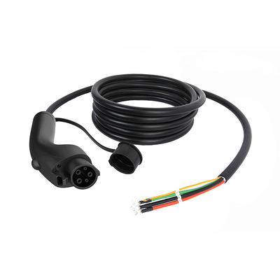 16A Carregador de VE portátil Tipo 1 Estação de carregamento com indicador LED vermelho e cabo