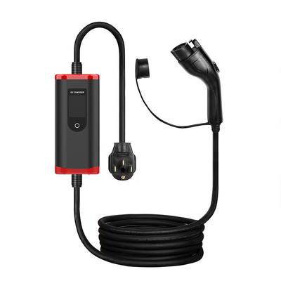 Carregador de automóvel para veículos elétricos portátil IP65 8A-32A ajustável tipo 1 com tensão resistente de 2000V