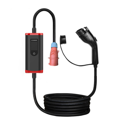 Carregador de automóvel para veículos elétricos portátil IP65 8A-32A ajustável tipo 1 com tensão resistente de 2000V