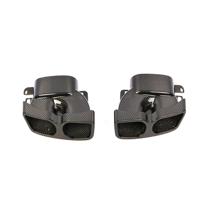Outro ano tubos de escape de fibra de carbono seca W205 para Mercedes Benz W213 W218 W222 GLE GLC CLA 2019