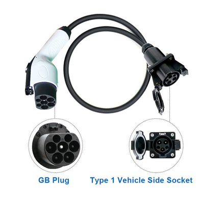 Adaptador de estação de carregamento de automóveis elétricos J1772 para GBT 32A 250V AC Temp. de funcionamento 30 50