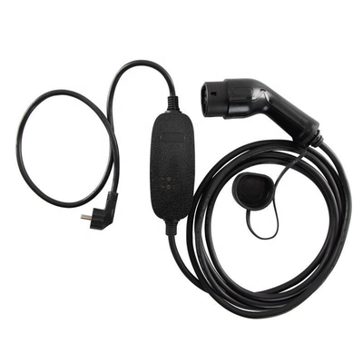 Modo 2 de carregador de veículos elétricos portátil IEC 62196 AC rápido 8A a 16A para carregamento de baterias de automóveis elétricos