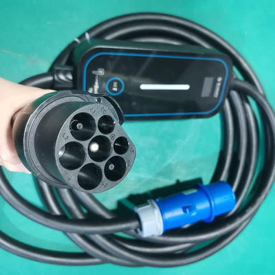 GBT Carregador de veículos elétricos portátil Tipo1/Tipo2 Veículos elétricos com corrente reguladora 16A/32A
