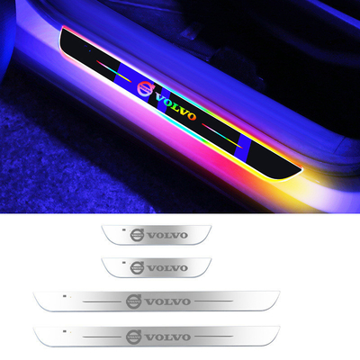 Kit de tira LED de pedal de carro estável para carregamento de bateria e design personalizável