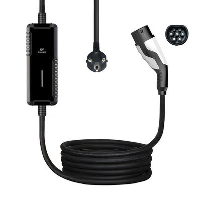 Cable de carregamento rápido de carro EV portátil com 5x6.0mm2 2x0.5mm2 Cable Spec
