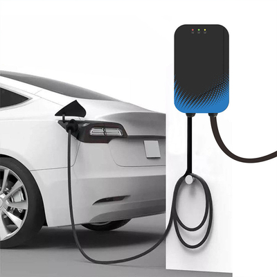 3Estação de carregamento elétrico de tela LCD de 0,5 polegadas com suporte a aplicativos e potência de saída de 7kW