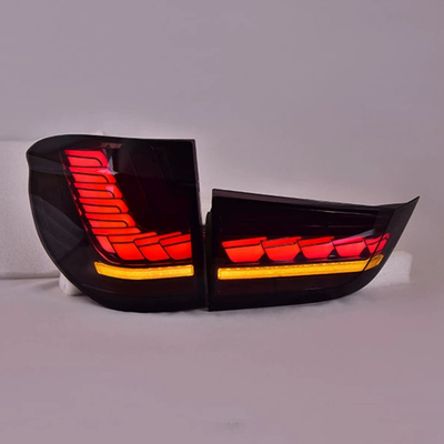 Lâmpada de cauda de direção de água fluente LED em escala de dragão dinâmica para BMW X5 2014-2018 Aplicável