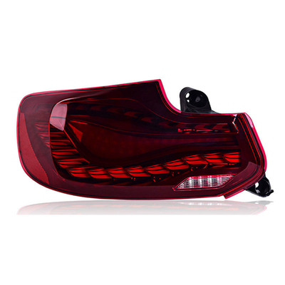 Luz traseira LED de escala de dragão de fila dupla para BMW Série 2 Modelos 14-20 M2C F22 F23 F87