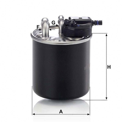 Outro equipamento de automóvel Filtro de ferro separador de água de papel WK820/15 Para Mercedes Benz