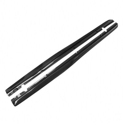 220*15*17cm Fibra de carbono saias laterais Extensão Para Mercedes-Benz Classe C W205 C205 C200