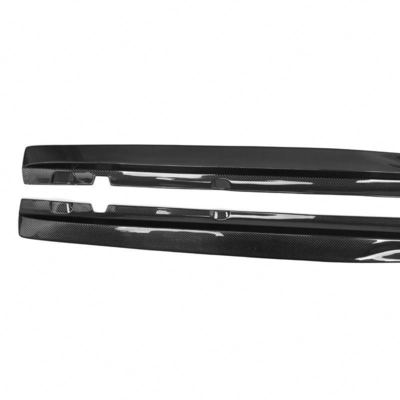 220*15*17cm Fibra de carbono saias laterais Extensão Para Mercedes-Benz Classe C W205 C205 C200