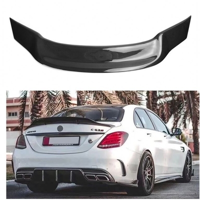 Spoiler traseiro para Mercedes Benz Classe C W205 Sedan 2015-2019 Material de fibra de carbono