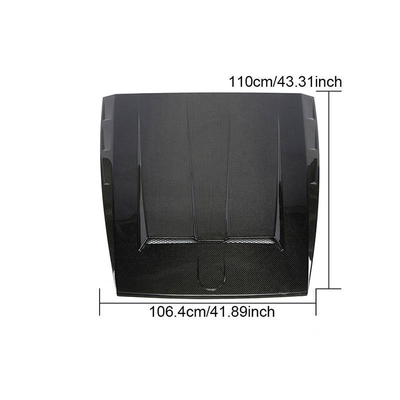 110*106.4*5CM Gloss Black Carbon Fiber Motor Cover Para Mercedes-Benz G500 G550 Amg