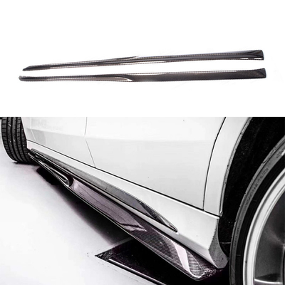 2013-2021 Saias laterais de fibra de carbono Splitter de extensão para Mercedes Benz W205 C205 Sport