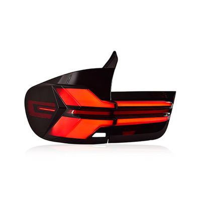 Montagem de luz de cauda de direção de LED de água fluente modificada para BMW X5 07-13 Old Model E70