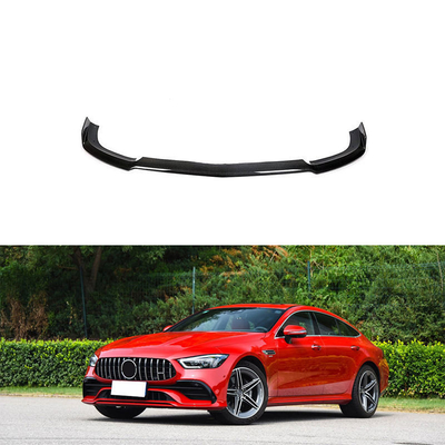 Spoiler de lábio do pára-choque frontal de fibra de carbono personalizado para 2018-2019 Mercedes AMG GT 53 Coupé