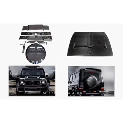 Kit de carroceria de fibra de carbono seca para Mercedes-Benz Classe G W464 W463 G63