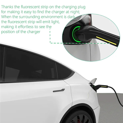 Carregador EV portátil de fase única com corrente de saída 6A-8A-10A-13A-16A-20A-24A-32A