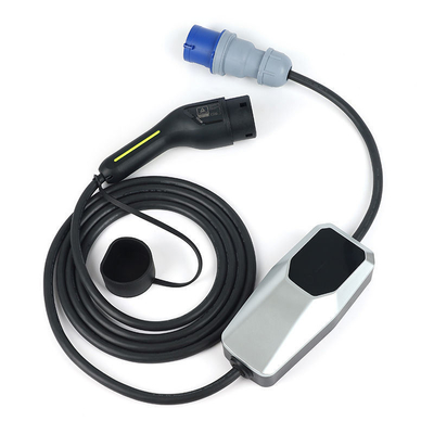 Carregador EV portátil de fase única de 230V AC com certificação IP66 e potência de saída de 7Kw