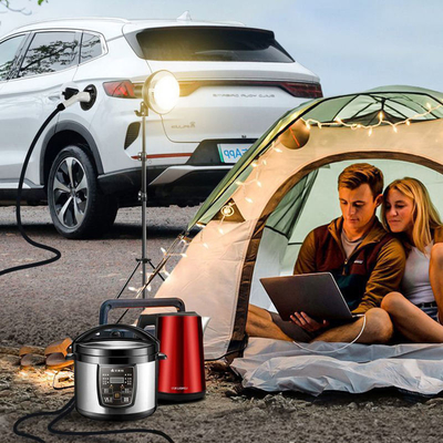 Customize Ev Discharge Gun for Outdoor Camping Veículo elétrico portátil com tomada