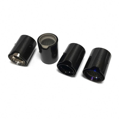 As nossas pontas de escape de fibra de carbono brilhante são perfeitas para BMW