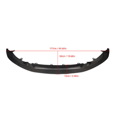 Gloss preto M-per GT4 estilo Fibra de carbono Limpado frontal para BMW M4 M3 F80 F82 Limpado de pára-choque 2014