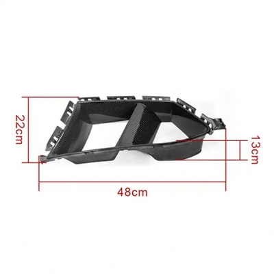 MP Estilo Fibra de Carbono Seca Ventosas de entrada de ar de nevoeiro para BMW G80 M3 G82 G83 M4