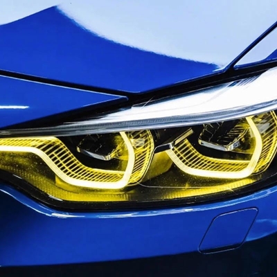 Filtro de automóveis Limão Amarelo DRL Lâmpada de marcha Fonte de luz do farol para BMW G30 F90 M5 CSL
