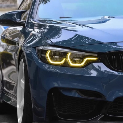 Filtro de automóveis Limão Amarelo DRL Lâmpada de marcha Fonte de luz do farol para BMW G30 F90 M5 CSL