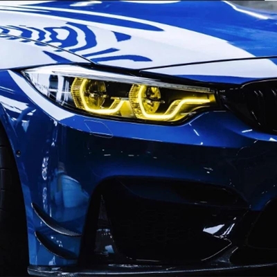 Filtro de automóveis Limão Amarelo DRL Lâmpada de marcha Fonte de luz do farol para BMW G30 F90 M5 CSL