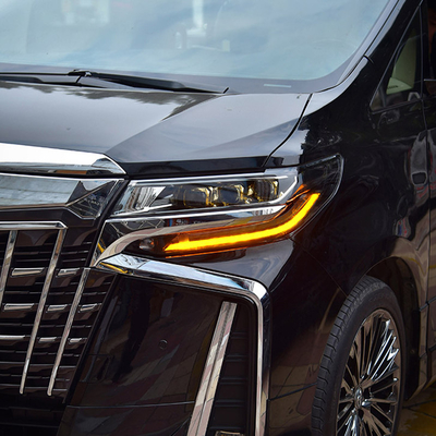 Versão japonesa modificada Três olhos Lente LED Far para Toyota Alphard Perfect Fit