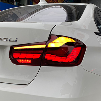 BMW Série 3 F30 Lâmpada traseira LED de escala dragão 2013-2019 M3 320 325i Lâmpada traseira