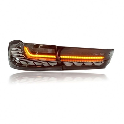Luz traseira de carro LED para BMW Série 3 G20 G28 Com sinal DRL e lâmpada traseira de escala de dragão