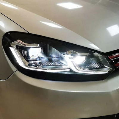 Golf 6 Farol 2009-2012 LED Projector Lente sinal dinâmico Drl Acessórios Automotivos