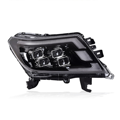 NP300 Montura de faróis de lentes LED modificada para a luz diurna para NAVARA 14-22